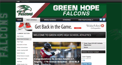 Desktop Screenshot of greenhopeathletics.com